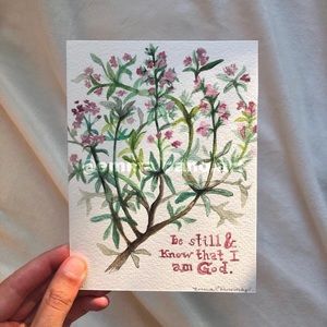 hand painted floral watercolor!!